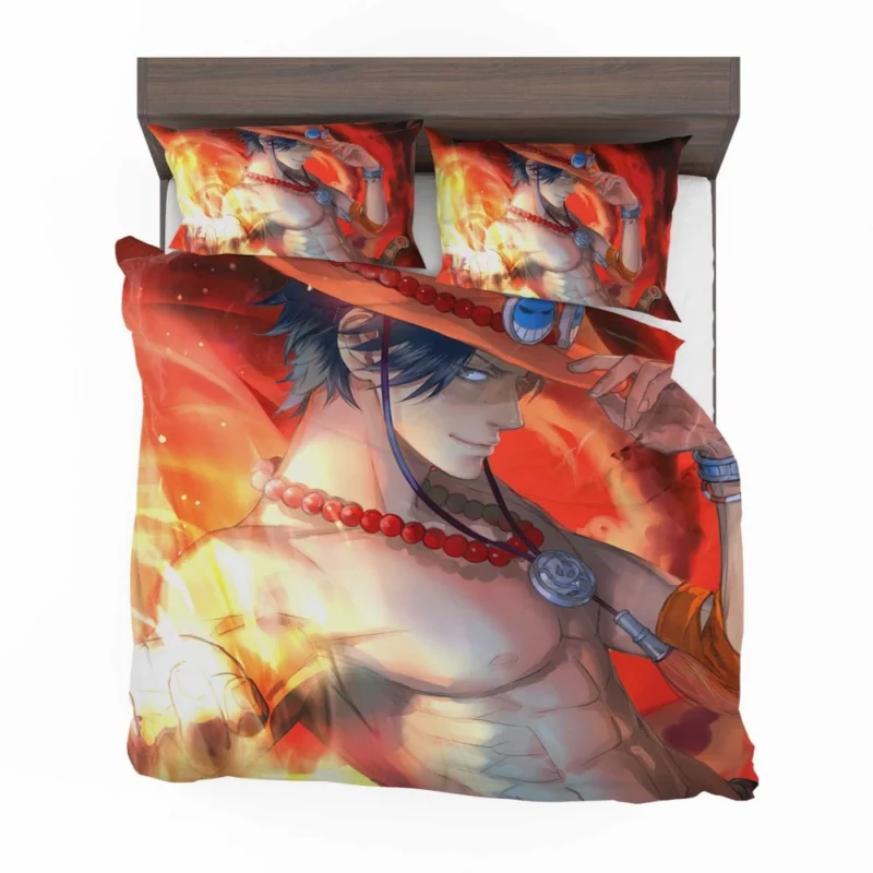 Portgas D. Ace Flaming Spirit Anime Bedding Set 1