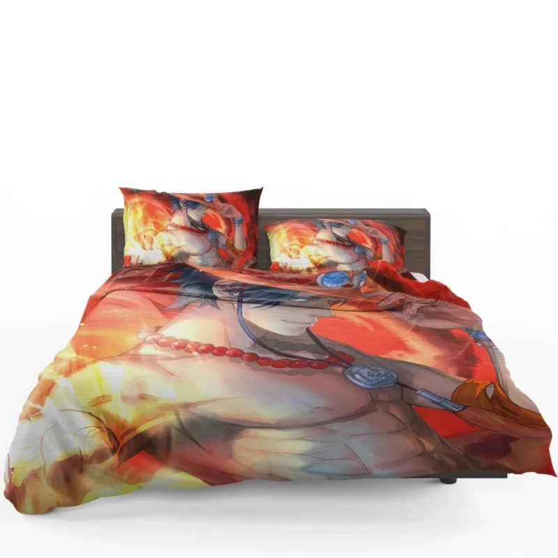 Portgas D. Ace Flaming Spirit Anime Bedding Set