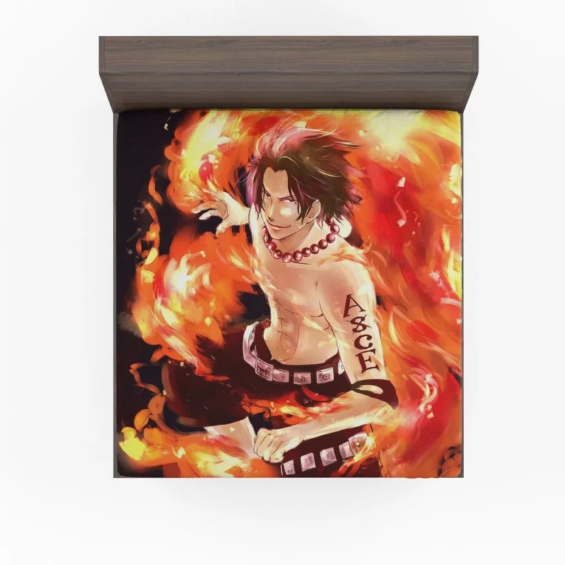 Portgas D. Ace Heart of Flame Anime Fitted Sheet