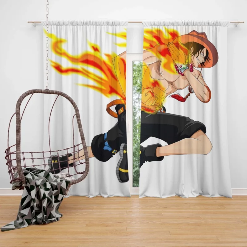 Portgas D. Ace Legacy of Flames Anime Curtain