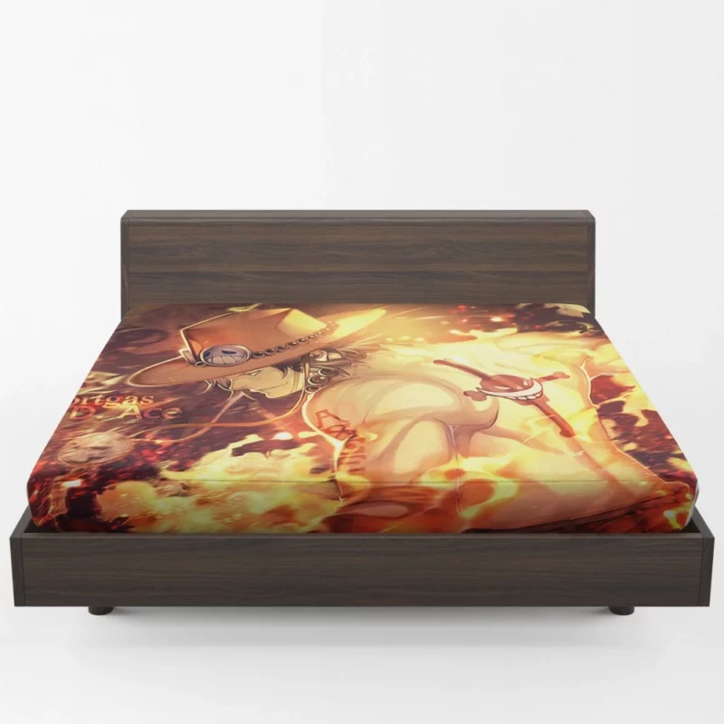 Portgas D. Ace Pyro Pirate Anime Fitted Sheet 1