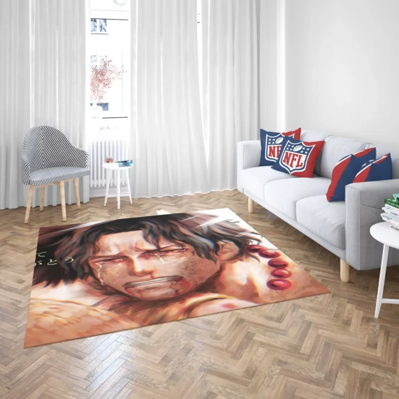 Portgas D. Ace and Monkey D. Luffy Brothers Anime Rug 2