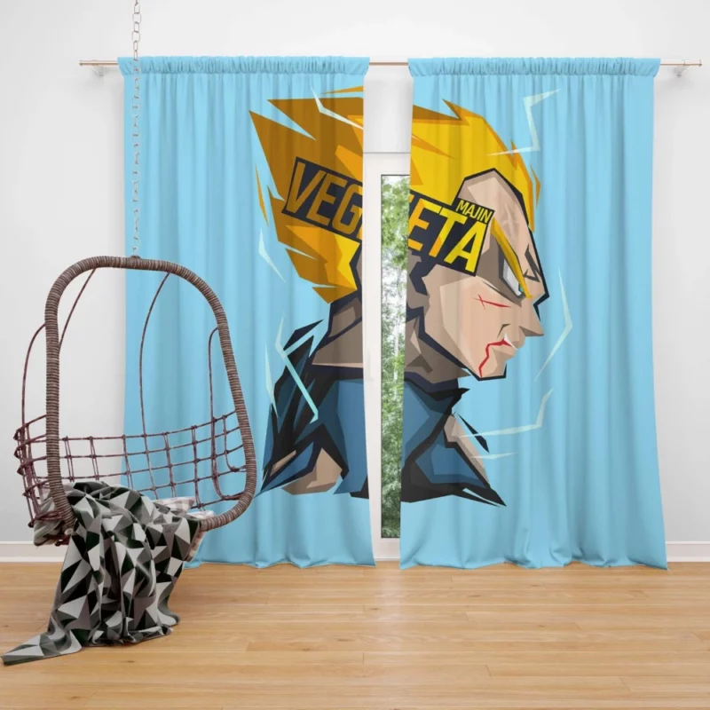 Prince Dilemma Vegeta Inner Struggle Anime Curtain