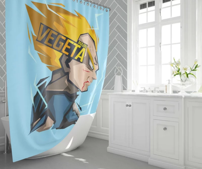 Prince Dilemma Vegeta Inner Struggle Anime Shower Curtain 1