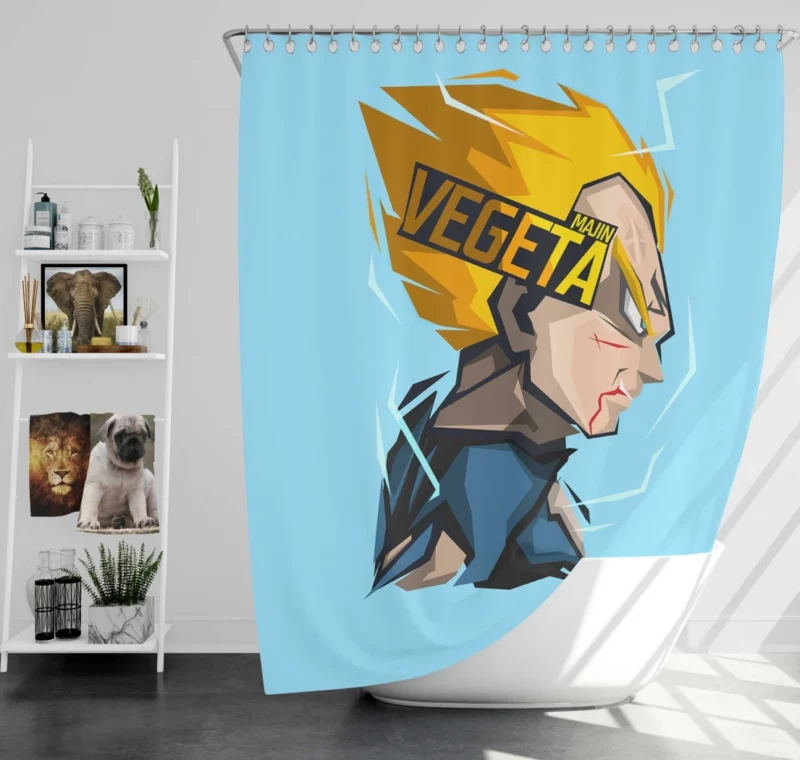 Prince Dilemma Vegeta Inner Struggle Anime Shower Curtain