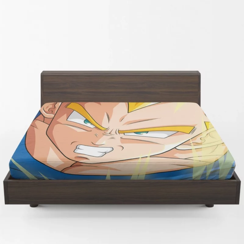 Prince Transformation Vegeta Power Anime Fitted Sheet 1