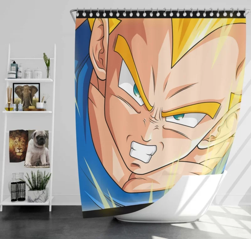 Prince Transformation Vegeta Power Anime Shower Curtain