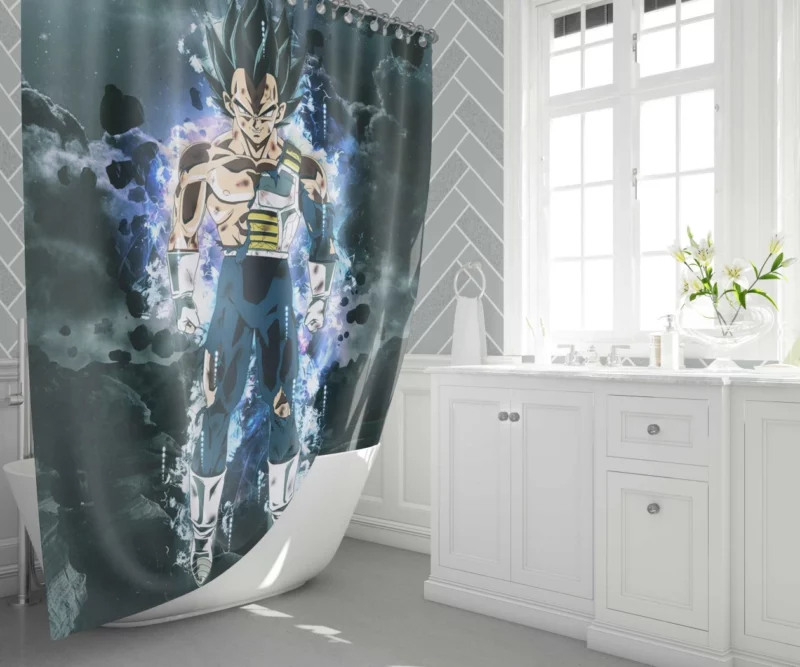 Prince of Saiyans Vegeta Journey Anime Shower Curtain 1