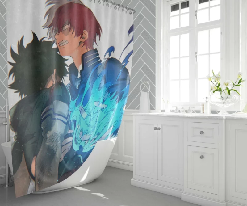 Protect your friend with your life ! Anime Shower Curtain 1