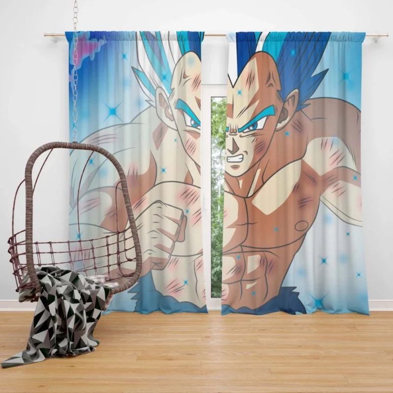 Proud Prince Vegeta Battle Quest Anime Curtain