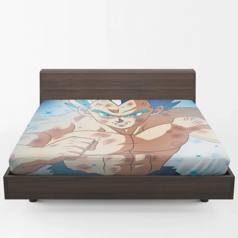 Proud Prince Vegeta Battle Quest Anime Fitted Sheet 1