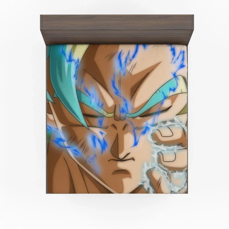Radiant Power Goku Super Saiyan Blue Anime Fitted Sheet