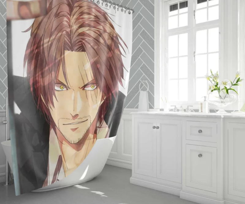 Red-Haired Shanks One Piece Icon Anime Shower Curtain 1