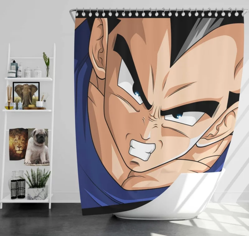 Regal Saiyan Vegeta Journey Anime Shower Curtain