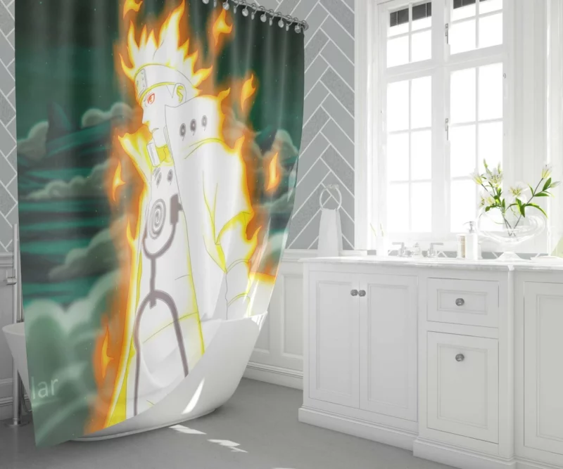 Remembering Minato Namikaze Naruto Father Anime Shower Curtain 1