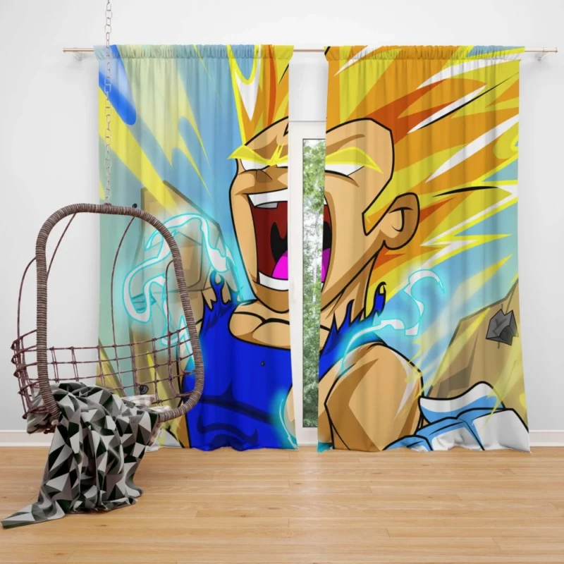 Resolute Prince Vegeta Destiny Anime Curtain