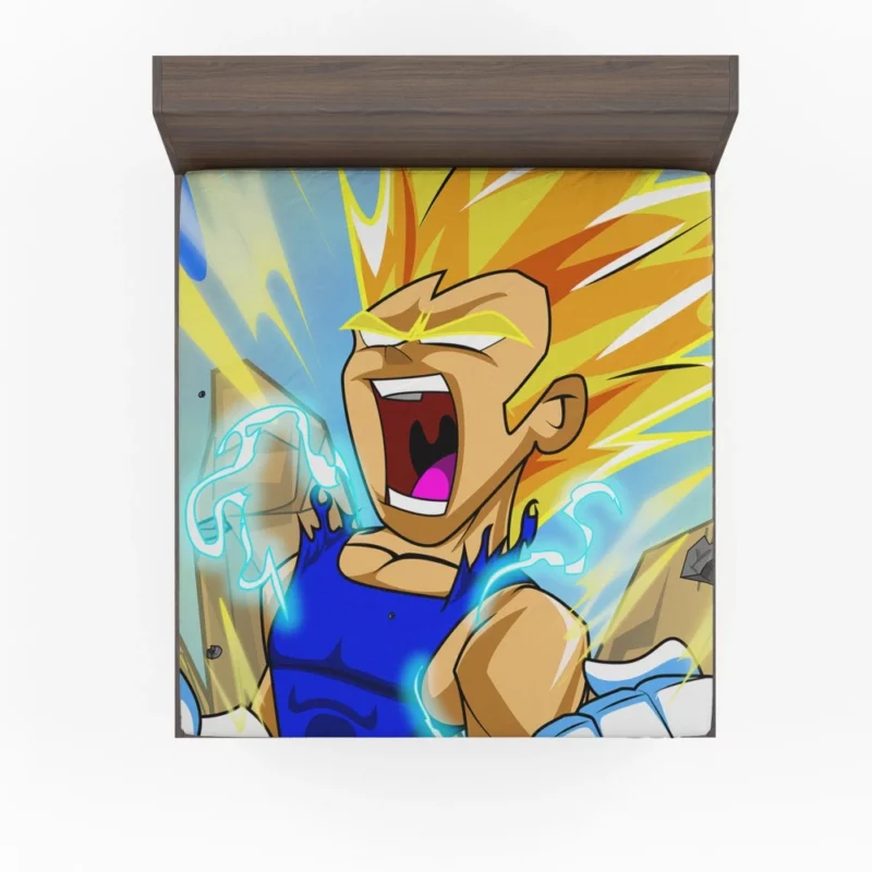 Resolute Prince Vegeta Destiny Anime Fitted Sheet