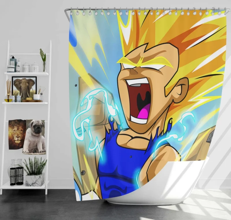 Resolute Prince Vegeta Destiny Anime Shower Curtain