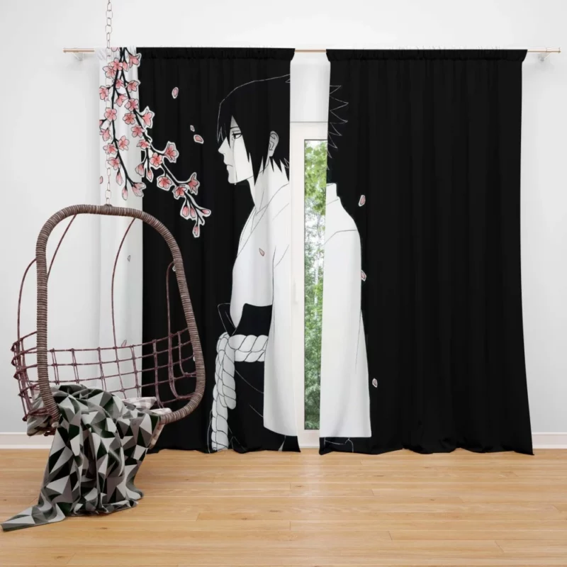 Return of the Uchiha Sasuke Tale Anime Curtain