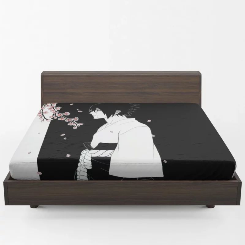 Return of the Uchiha Sasuke Tale Anime Fitted Sheet 1