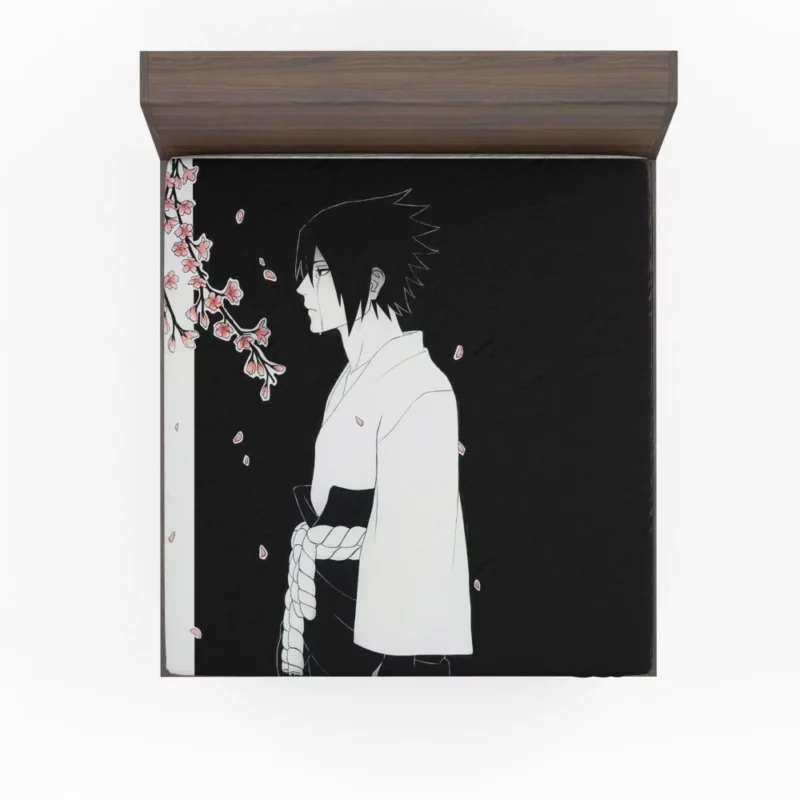 Return of the Uchiha Sasuke Tale Anime Fitted Sheet