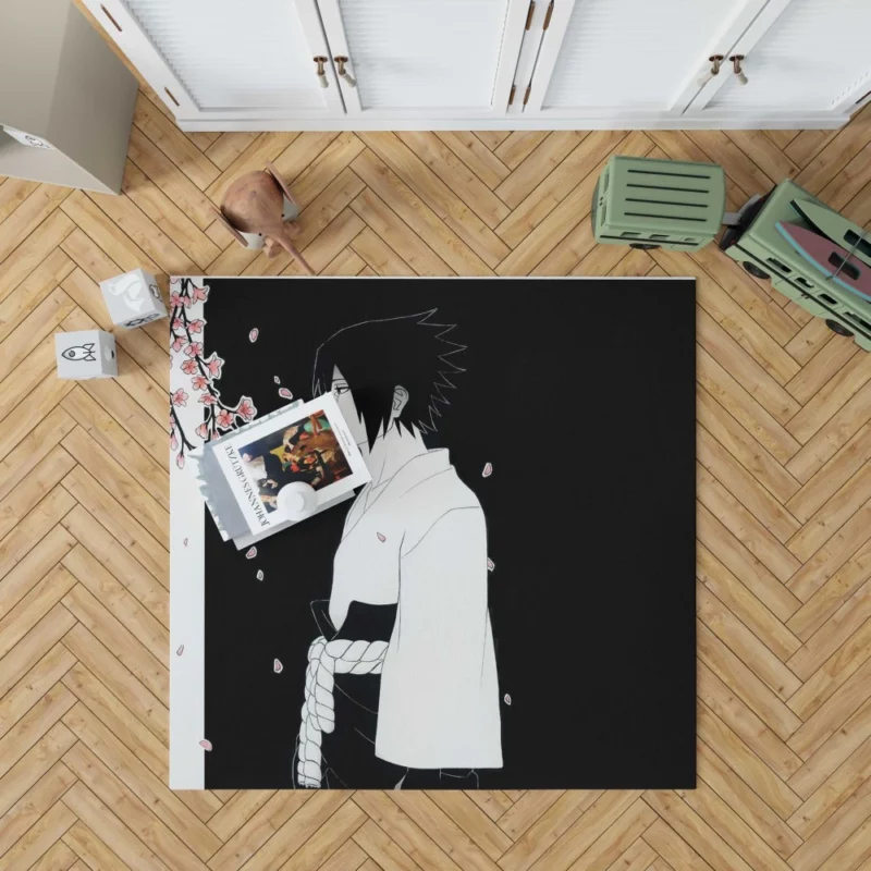 Return of the Uchiha Sasuke Tale Anime Rug