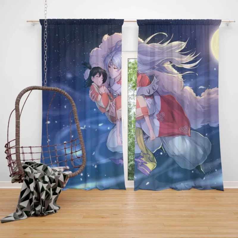 Rin and Sessh?maru InuYasha Story Anime Curtain