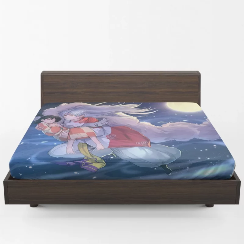 Rin and Sessh?maru InuYasha Story Anime Fitted Sheet 1