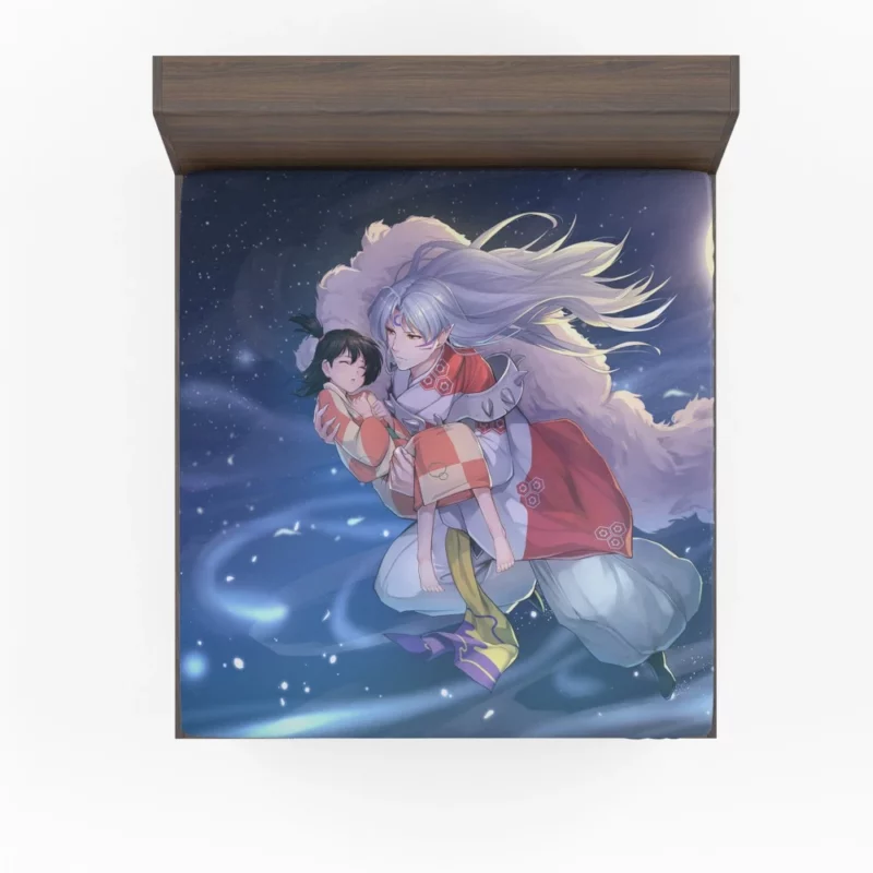 Rin and Sessh?maru InuYasha Story Anime Fitted Sheet