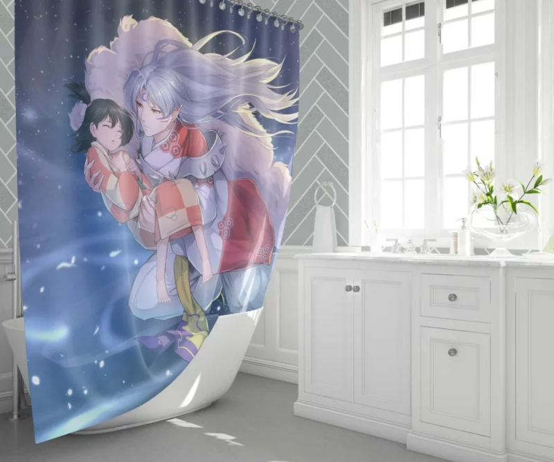 Rin and Sessh?maru InuYasha Story Anime Shower Curtain 1