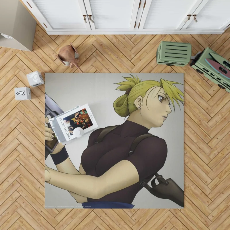 Riza Hawkeye FullMetal Alchemist Sniper Anime Rug