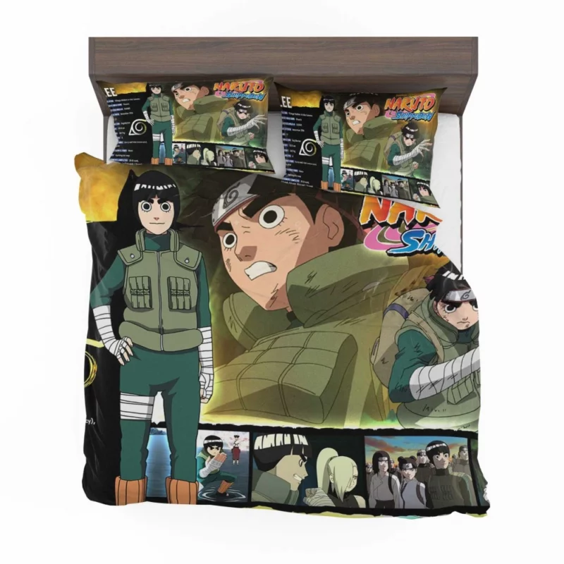 Rock Lee Leaf Village Green Beast Anime Bedding Set 1