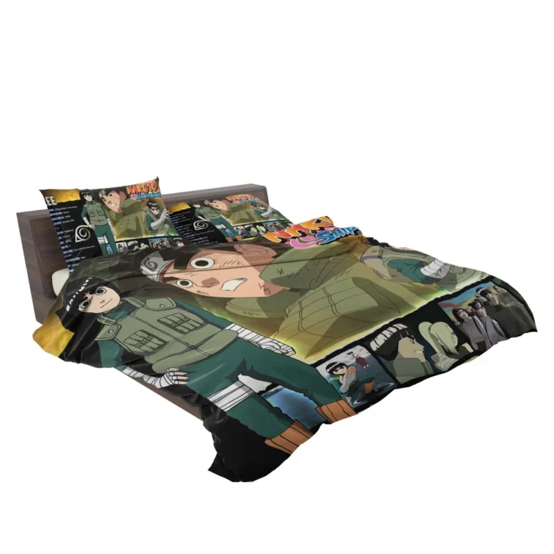 Rock Lee Leaf Village Green Beast Anime Bedding Set 2