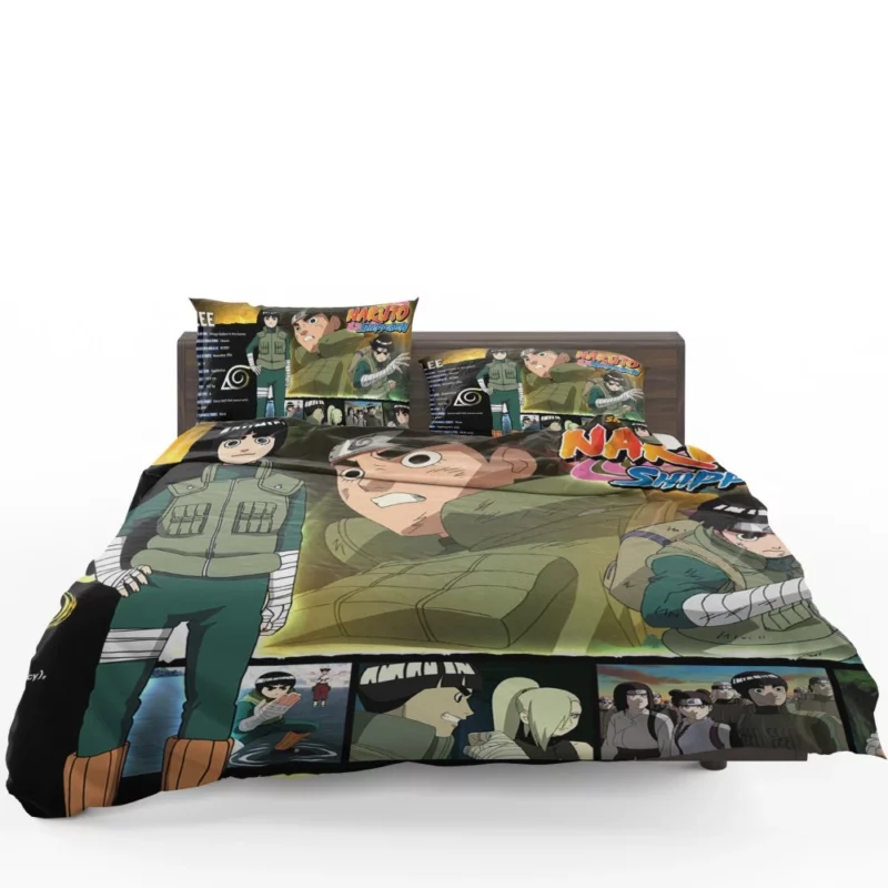 Rock Lee Leaf Village Green Beast Anime Bedding Set