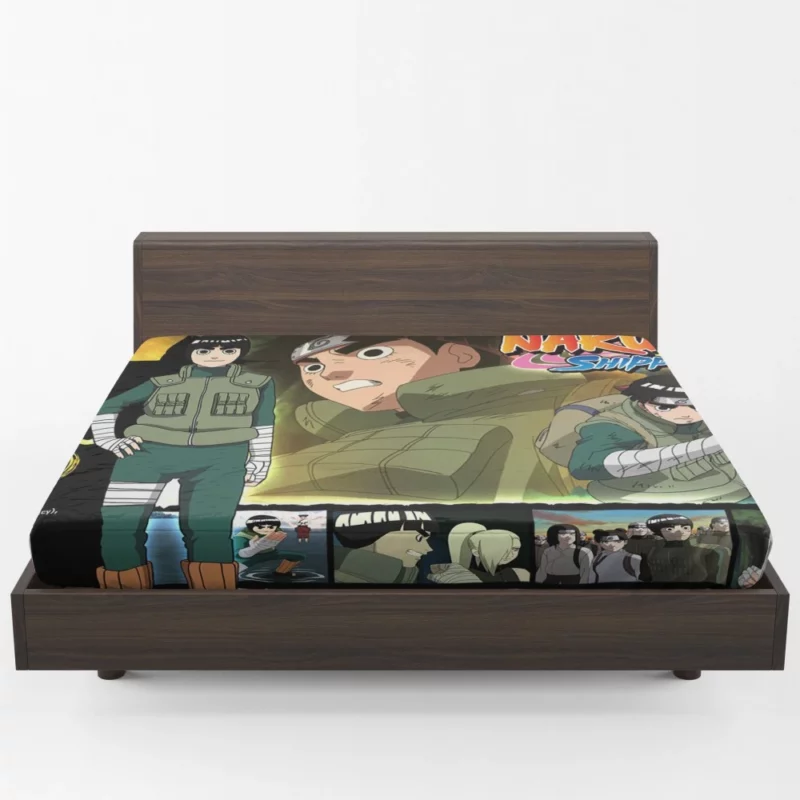 Rock Lee Leaf Village Green Beast Anime Fitted Sheet 1