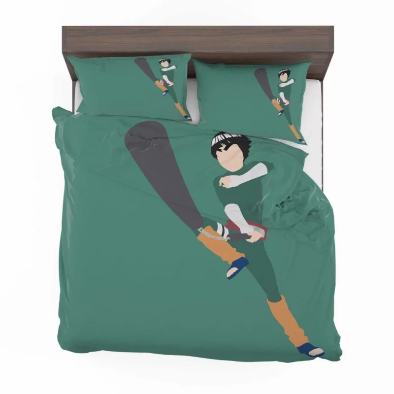 Rock Lee The Unyielding Ninja Anime Bedding Set 1