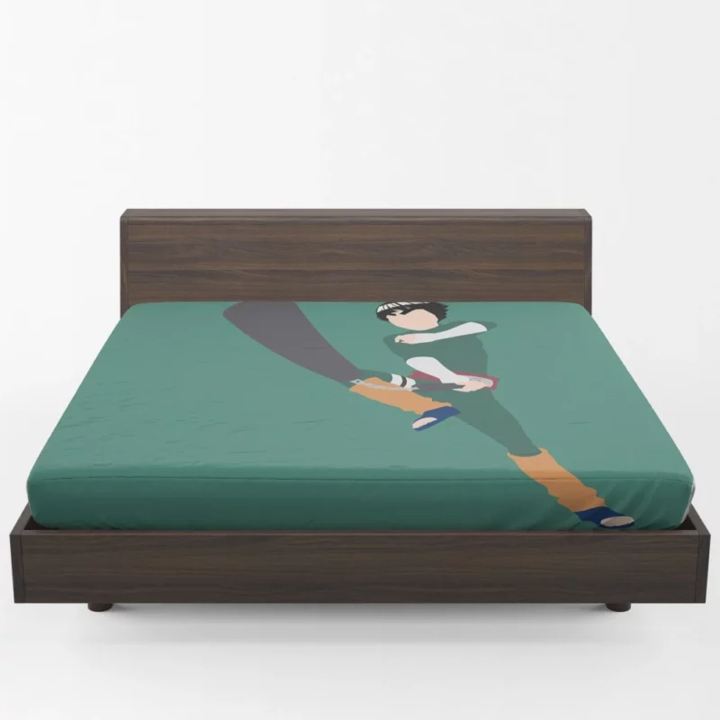 Rock Lee The Unyielding Ninja Anime Fitted Sheet 1