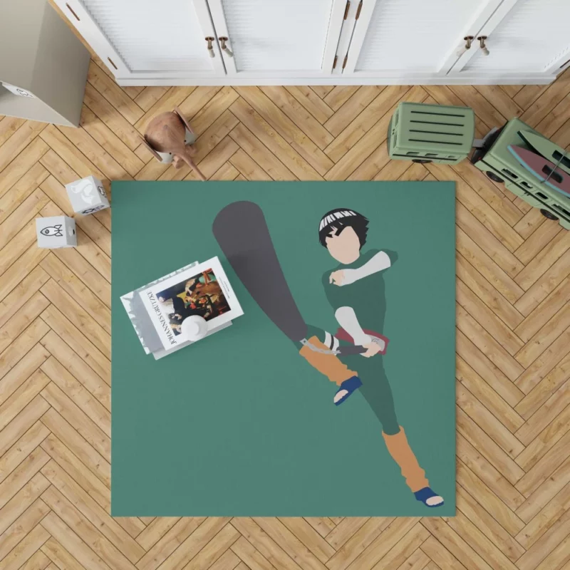 Rock Lee The Unyielding Ninja Anime Rug