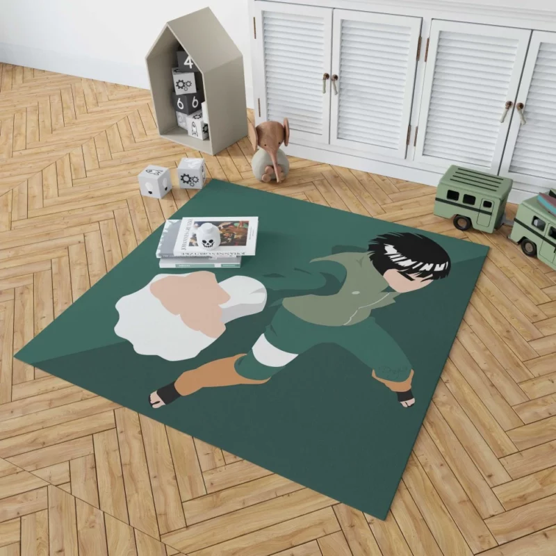 Rock Lee Youthful Ninja Spirit Anime Rug 1