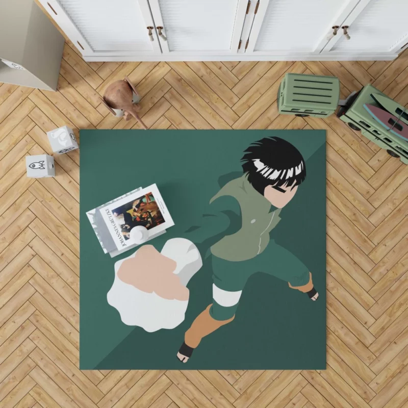 Rock Lee Youthful Ninja Spirit Anime Rug