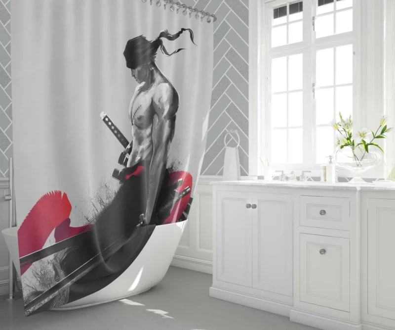 Roronoa Zoro Adventures Await Anime Shower Curtain 1