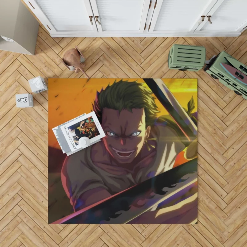 Roronoa Zoro Bounty Hunter Anime Rug