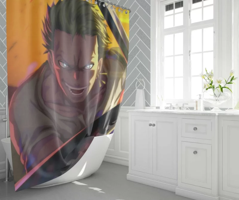 Roronoa Zoro Bounty Hunter Anime Shower Curtain 1