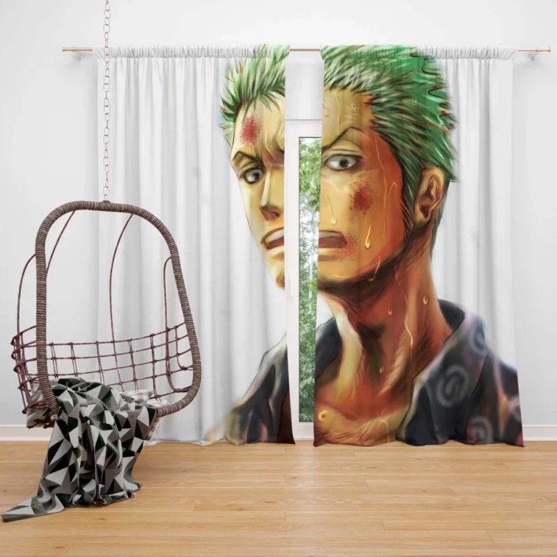 Roronoa Zoro Cutting Edge Anime Curtain