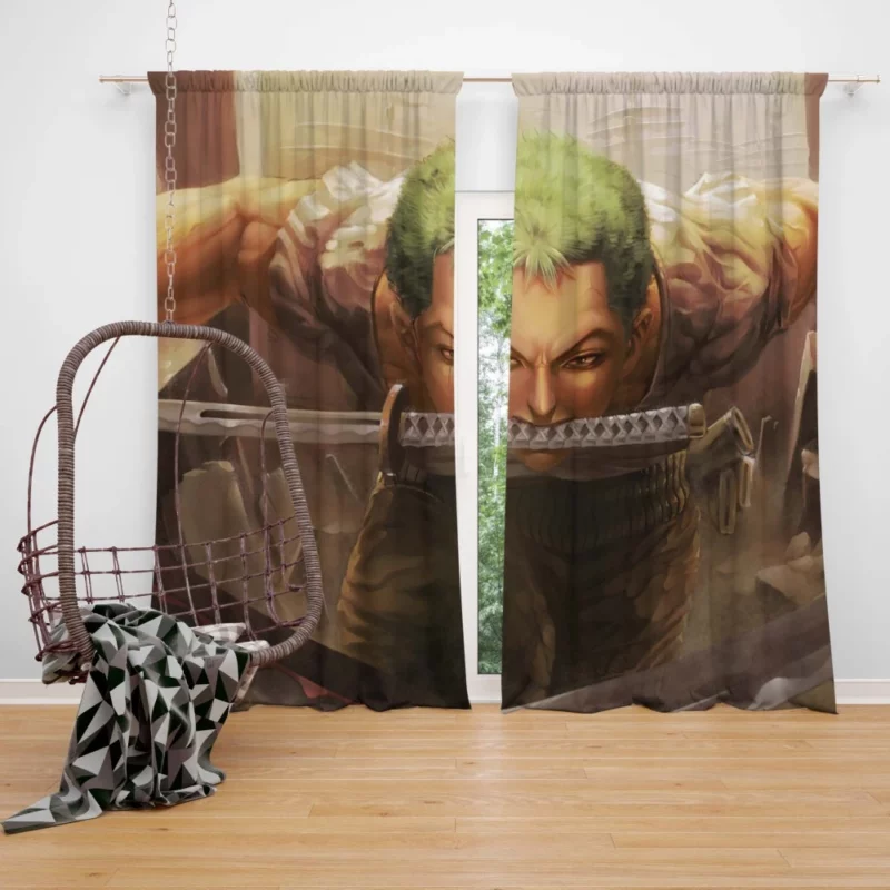 Roronoa Zoro Pirate Tale Anime Curtain