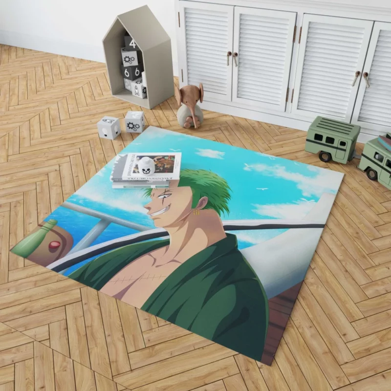 Roronoa Zoro Sword Master Anime Rug 1