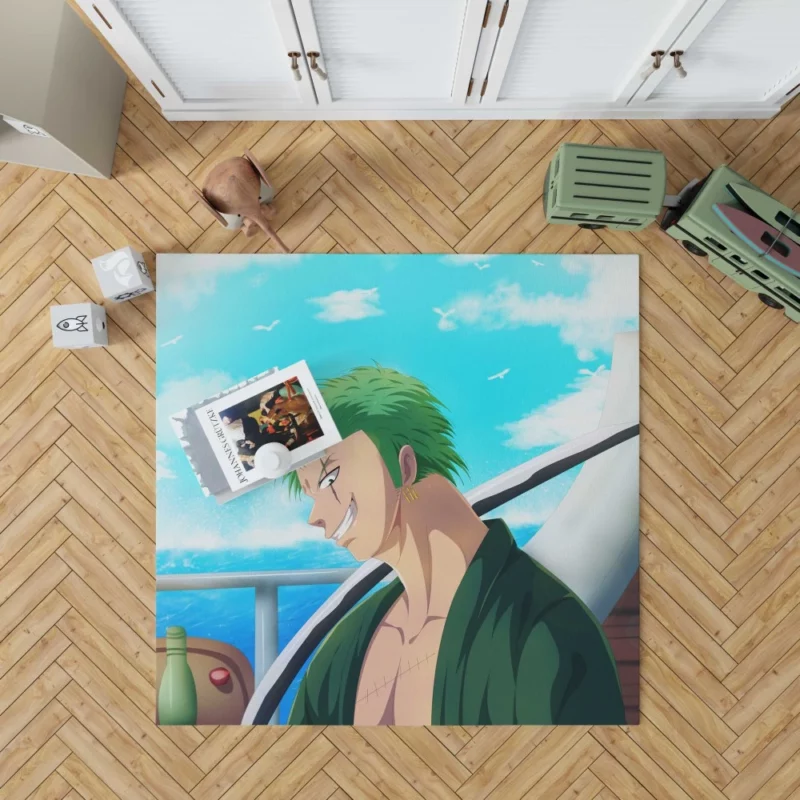 Roronoa Zoro Sword Master Anime Rug