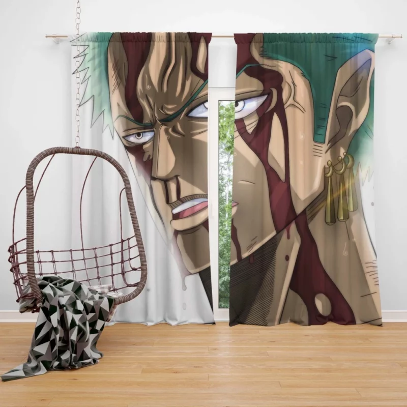 Roronoa Zoro Swordmaster Legacy Anime Curtain