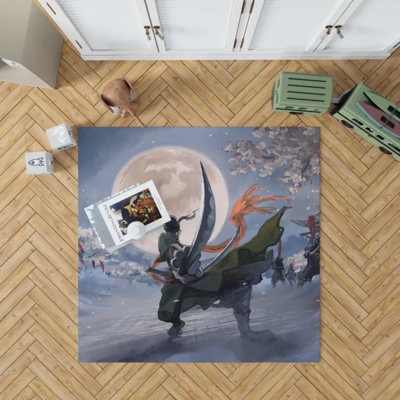 Roronoa Zoro Swordmaster Odyssey Anime Rug