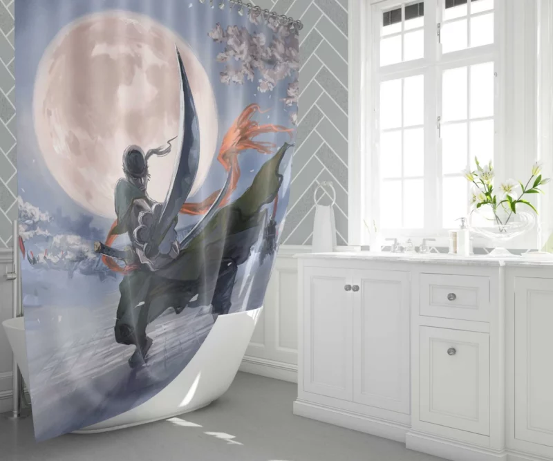 Roronoa Zoro Swordmaster Odyssey Anime Shower Curtain 1